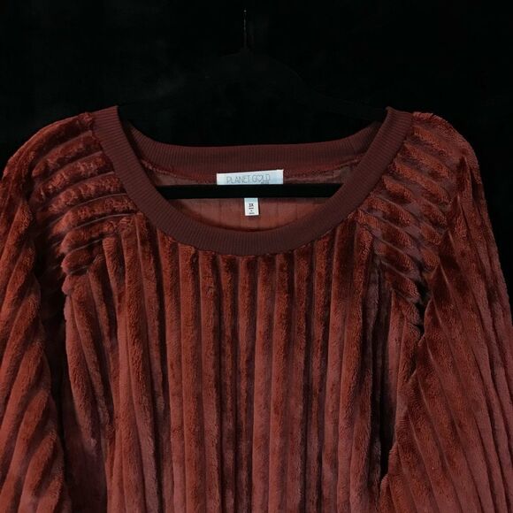 Nordstrom Planet Gold Luxurious Sweater, pull tie bottom to adjust length NWT 3X - Picture 4 of 11